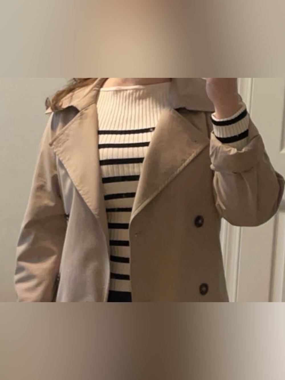 H&M Striped Boatneck Ribbed Top - Picture 3 of 3